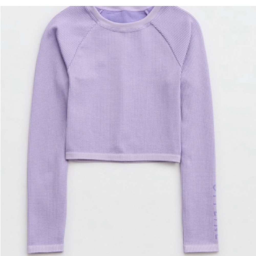 Offline by aerie seamless waffle long sleeve t-shirt